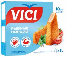 Порции рыбные Vici в золотистой корочке 270гс доставкой!