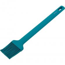 Кисточка кулинарная предназначена для смазывания маслом, яйцом или кремом холодных и горячих блюд, для смазывания сковород, противней и другой посуды. Кисть прекрасно подойдет для нанесения крема, глазури или шоколада на выпечку и кондитерские изделия. Кисточка подойдёт для нанесения соуса и специй во время барбекю. Изделие имеет петлю для подвешивания в любое место на кухне. Кухонная кисть изготовлена из нейлона и покрыта силиконом, который выдерживает температуры до +210°С. Силиконовая кисть не царапает антипригарное, тефлоновое, керамическое покрытие посуды. Благодаря литой конструкции без стыков и соединений пища не застревает в полостях изделия и процесс ухода становится легким. Готовьте свои кулинарные шедевры вместе с АПОЛЛО!