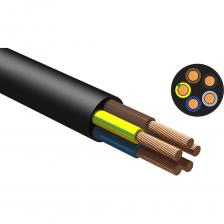Кабель силовой гибкий на напряжение 0,66 кВ круглой формы. Изоляция выполнена из композиции на основе термоэластопластов. Кабель соответствуют требованиям ГОСТ 24334-2020. Кабель имеет 5 медных многопроволочных жил сечением 16,0 мм2. Кабель морозостойкий КГтп-ХЛ NVO главным образом предназначен для питания переносного оборудования и электроинструмента: бетономешалки, электроподъёмные устройства, электрогенераторы, сварочные аппараты и другое строительное и бытовое оборудование, в общем используется для присоединения различных механизмов и оборудования к электрическим сетям и к передвижным источникам электроэнергии. Кабель морозостойкий КГтп-ХЛ NVO является холодостойким и способен функционировать в различных условиях: внутри и вне помещений, независимо от уровня влажности и других погодных условий, дождевая вода, лужи и грязь не влияют на его работоспособность. Конструкция и характеристики кабеля КГтп-ХЛ NVO соответствуют категории ГОСТ+, что даёт 100% гарантию максимального качества. Бухта 10 метров.