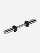 Гриф для гантели хромированный BARBELL ATLET 49 см, 51 мм, Серый