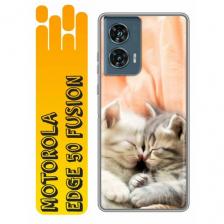 Чехол для Motorola Edge 50 Fusion с принтом Милые котята (Моторола Эдж 50 Фьюжн)