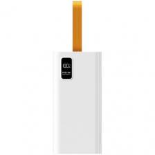 Внешний аккумулятор (Power Bank) PERO PB09, 50000мAч, белый [pb09wh]
