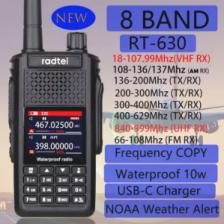 Радиостанция Radtel RT-630 (18-999MHz) Влагозащита IP68 морской и речной диапозоны (TX/RX)