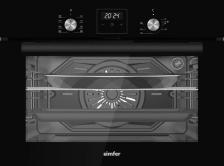 Электрический духовой шкаф Simfer B5EB68125, 49 л, конвекция, гриль, черный