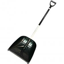 Лопата для уборки снега Berhau 380x400мм, алюминиевый черенок премиум 102015