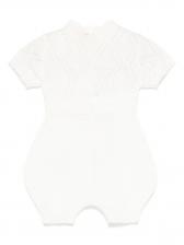 Elisabetta Franchi La Mia Bambina вязаные шорты, белый
