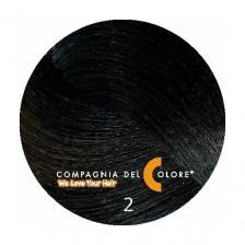2 COMPAGNIA DEL COLORE Очень темно-коричневый краска для волос 100 МЛ оригинал