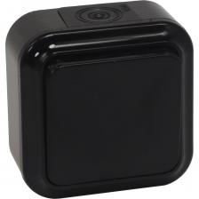 1-клавишный выключатель Bylectrica ОУ IP54 серия ПРАЛЕСКА АКВА, А16-222 черный