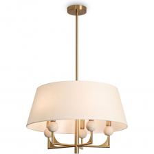 Потолочный светильник Freya FR2043CL-05BS1 представляет собой подвесную модель, идеально подходящую для создания уютной атмосферы в помещении. Он оснащен пятью лампами, которые могут быть как накаливания, так и светодиодными, что позволяет выбрать наиболее подходящий вариант освещения. Светильник выполнен в латунном цвете с глянцевой поверхностью арматуры, что придает ему элегантный внешний вид. Плафоны из ткани белого цвета с матовой поверхностью направлены вверх, создавая мягкое и равномерное освещение. Высота светильника составляет 89 см, а диаметр — 58 см, что делает его заметным элементом интерьера. Крепление осуществляется с помощью планки, обеспечивая надежную фиксацию. Светильник работает от стандартного напряжения 220В и имеет степень защиты IP20, что подходит для использования в сухих помещениях.