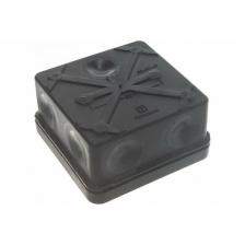 Коробка распределительная (HF) черная 80х80х40 IP66 Промрукав 60-0210-9005