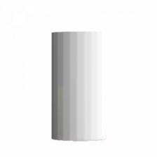 Прямая ваза с глазурью Geometry Bright Glazed Corrugated Straight Vase White Small (HF-JHZHPX01)