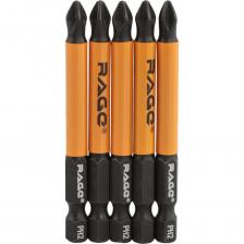 Биты магнитные Биты для шуруповерта RAGE By VIRA магнитные S2 PH2 х 70 мм 5 шт 554165