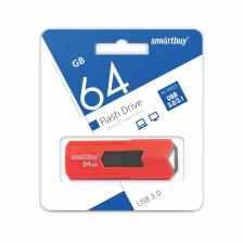 USB 3.0/3.1 накопитель Smartbuy 64GB STREAM Red (SB64GBST-R3), цена за 1 шт