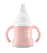 Поильник-чашка Training Cup Beaba 3в1 old pink
