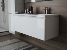 Тумба с раковиной подвесной 1 ящик Эстет Dallas Luxe 140 R