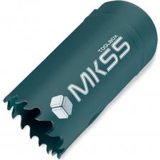 Биметаллическая универсальная коронка HSS Co 8% MKSS предназначена для сверления отверстий в твердых материалах, таких как нержавеющая сталь, легированная и нелегированная сталь, алюминий, цветные металлы, дерево и гипсокартон.Корпус коронки изготовлен из высокопрочной пружинной стали, а режущая часть выполнена из быстрорежущей стали с добавлением 8% кобальта.Компенсационные прорези в корпусе минимизируют шум и предотвращают деформацию от перегрева, а разведенные закаленные зубья обеспечивают аккуратное сверление без трещин и сколов, усиленный захват материала и эффективный отвод стружки.Используется с дрелями, шуруповертами и стационарными станками только в безударном режиме. Коронка поставляется без хвостовика, и рекомендуется использовать смазочно-охлаждающую жидкость при сверлении.Внимание, изображение товара может отличаться от реального! Верные параметры указаны в технических характеристиках товара.