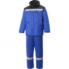 Утепленный костюм СОЮЗСПЕЦОДЕЖДА КОММУНАЛЬЩИК НЬЮ василек/черный, 48-50, рост 182-188 2000000124247