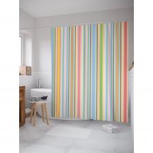 Штора-занавеска для ванной Штора (занавеска) для ванной JoyArty "Цветное разноголосье" из сатена, 180х200 см с крючками, sc_54124