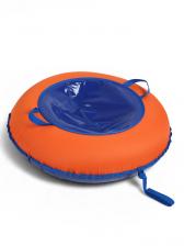 Тюбинг-ватрушка Winter Star, диаметр чехла 90 см, оранжевая, синяя