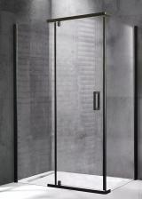 Душевой уголок Royal Bath HPVD 130х90 профиль черный стекло прозрачное