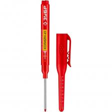 Маркер перманентный с прямым наконечником. Экстра-большой объем заливаемых чернил делает данный маркер самым долговечным среди перманентных маркеров ЗУБР. Так как перманентный маркер пишет практически на любой поверхности, он применяется в различных сферах, где требуется нанести надпись, рисунок, знак или указатель. Широкий наконечник позволяет оставить заметную издалека маркировку.Используется для заметной издалека маркировки заготовок из камня, стекла, металла, пластика и других материалов, а также маркировки на строительной площадке.ПреимуществаУвеличенный объем чернилИзносостойкий наконечник