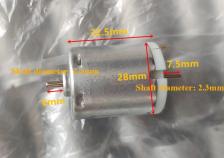 Маленький семейный двигатель с карбоновой щеткой, постоянный ток 12-18 в, 10500 об/мин, высокоскоростной двойной вал для игрушечного автомобиля, лодки, модели уборочной машины, робота-очистителя