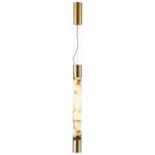 Подвесной светильник Odeon Light Marbella 6687/15L латунь/металл/алебастр IP20 LED 15W 3000/4000 MARBELLA