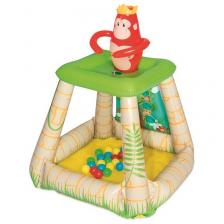 Игровой центр 89х86х107см Bestway Джунгли с 25 шариками 52266