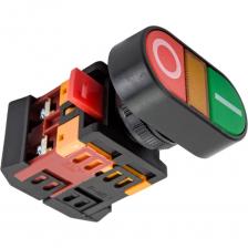 Кнопка ANDELI APBB-22N Пуск-Стоп Красный-Зеленый 1NO 1NC d22мм неон 230В артикул ADL10-035