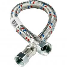 Гибкая подводка Millennium "Усиленная Гигант" — это надежное и долговечное решение для подключения сантехнического оборудования. Изготовленная из высококачественной нержавеющей стали, подводка обеспечивает повышенную прочность и устойчивость к коррозии, что делает её идеальным выбором для использования в системах водоснабжения. Особенности: - Материал: Нержавеющая сталь AISI 304, устойчивая к ржавчине и механическим повреждениям. - Усиленная конструкция: Двойное плетение оплетки обеспечивает повышенную прочность и долговечность. - Гибкость: Легко монтируется даже в труднодоступных местах благодаря высокой гибкости. - Надежные соединения: Латунные фитинги с защитным покрытием предотвращают протечки и обеспечивают герметичность. - Длина: Доступна в различных размерах для удобства монтажа. - Температурный режим: Рабочая температура от -50°C до +150°C, подходит для горячей и холодной воды. Применение: Идеально подходит для подключения смесителей, унитазов, водонагревателей, стиральных и посудомоечных машин, а также других сантехнических устройств. Преимущества: - Долговечность и надежность. - Устойчивость к высокому давлению и перепадам температур. - Простота установки и замены.