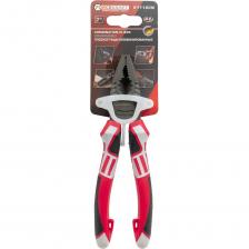 Плоскогубцы комбинированные 180 мм от бренда FORCEKRAFT - это инструмент, который используется для захвата, манипулирования, удержания и поворота различных объектов и материалов. А также для перекусывания проволоки. Они могут использоваться для работы с проводами, кабелями, трубами, гаечными ключами и другими объектами.Качество. Изготовлены из высокопрочной хромованадиевой стали Cr-V, что обеспечивает прочность, долговечность и надежность инструмента.Удобство использования. Плоскогубцы обладают рифлением на внешней части губок для более удобного разжима различных деталей или захвата деталей изнутри, когда нет возможности захватить деталь привычным способом, а также рифлением для зажима клемм. Универсальные плоскогубцы имеют удобные прорезиненные рукоятки, которые обеспечивают комфортный захват и предотвращают скольжение во время работы.