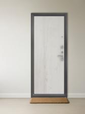 Входная дверь в квартиру «Берлога. Сити Антик Лофт», 870x2050 мм, правая, цвет антик серебро/бетон светлый