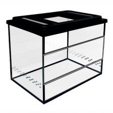 Голд Фиш Террариум с крышкой, вентиляционными отверстиями и стеклом для рептилий, объём 42 л, 45x30x36 см