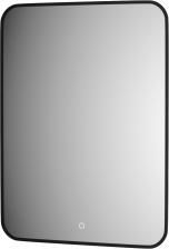 Зеркало Defesto Aura DF 2977S 60x80, с теплой подсветкой, сенсорный выключатель, черное