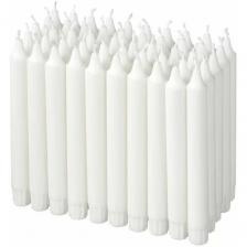 JUBLA IKEA, свечи стеариновые, набор 50 шт, без запаха, цвет белый, джубла ИКЕA