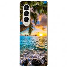Чехол на Samsung Galaxy Z Fold 4 / Самсунг Галакси Зет Фолд 4 с принтом Восход 5