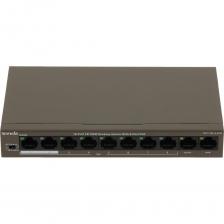 TEF1110P-8-63W — неуправляемый коммутатор PoE с 2 портами восходящей связи, который может подключаться к маршрутизатору и NVR. Соответствующий стандартам IEEE 802.3at/af, он может интеллектуально идентифицировать устройства с питанием от PoE. Коммутатор обеспечивает максимальную выходную мощность PoE 58 Вт и 30 Вт для одного порта. TEF1110P-8-63W — идеальный выбор для предприятий малого и среднего бизнеса, супермаркетов и ресторанов с небольшими требованиями к видеонаблюдению. Из-за сложной среды мониторинга расстояние от каждого терминала до центра мониторинга разное, некоторые даже превышают сотню метров. TEF1110P-8-63W может поддерживать передачу данных на расстояние до 250 метров в режиме Extend, что может сэкономить стоимость вашего проекта за счет использования меньшего количества устройств. TEF1106P-4-63W поддерживает профессиональную молниезащиту 6 кВ для портов восходящей связи и 4 кВ для питания, что может защитить коммутатор от индуктивных ударов молнии, возникающих во время грозы. Порты 1-2 поддерживают функцию приоритета QoS, которая отдает им приоритет при перегрузке сети, что может обеспечить стабильную работу сети и бесперебойную передачу видеонаблюдения без прерываний. При включенном режиме Extend порты 1-8 изолированы друг от друга, но могут по-прежнему взаимодействовать с 2 портами uplink. Эти функции позволяют коммутатору изолировать широковещательный шторм и улучшить безопасность локальной сети и передачу данных.