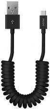 Дата-кабель Deppa USB А-Type C 2A витой Black