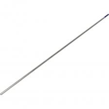 Вольфрамовые электроды WY-20 диаметром 2,4 мм - иттрированый вольфрам (цветовой признак - темно-синий цвет). Отличается высокой стойкостью среди используемых сегодня неплавящихся электродов. Используется для сварки особо ответственных соединений на постоянном токе прямой полярности, содержание окисной добавки - 1,8-2,2%. Итрированный вольфрам повышает стабильность катодного пятна на конце электрода, вследствие чего улучшается устойчивость дуги в широком диапазоне рабочих токов. Основные свариваемые материалы: сварка особо ответственных конструкций из углеродистых, низколегированных и нержавеющих сталей, титана, меди и их сплавов на постоянном токе (DC).