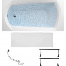 Акриловая ванна 1Marka ELEGANCE - стильная и функциональная модель, которая станет украшением вашей ванной комнаты. Прямоугольная форма ванны с эргономичной купелью в виде восьмерки обеспечивает максимальный комфорт во время принятия ванны. Плавные линии и изгибы ванны завораживают, а удобные подлокотники для рук делают водные процедуры почти идеальными. Ортопедическая поддержка шейного отдела позвоночника обеспечивается встроенным подголовником. Увеличенная зона спины обеспечивает комфорт и профилактику болезней позвоночника. 17 лет гарантии на акриловую ванну подтверждает качество материала и долговечность изделия. Ванна имеет прямоугольную форму, что позволяет установить ее в любом углу ванной комнаты. Съемная фронтальная панель и регулируемая высота ножек облегчают установку и обслуживание ванны.