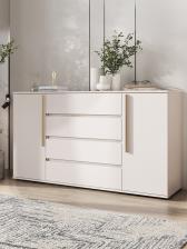 Комод напольный «Норд», 2 двери, 4 ящика, 1600x450x900 мм, цвет кашемир/кашемир