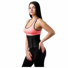Пояс на талию для похудения ONLYTOP, 100x25x0.4 см, чёрный