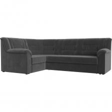 Карелия – большой угловой диван, выполненный в классическом стиле. По желанию владельца, угол можно разместить с правой или левой стороны. Конструкция быстро трансформируется в кровать. Комфортабельность отдыха обеспечивают мягкие подлокотники и спинка.