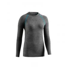 Женская термофутболка Lurbel, цвет light grey/azul turquesa