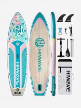 Надувная SUP-доска HIWAVE FOREST SERIES FLOWER, 11' 335*86*15 см, Розовый
