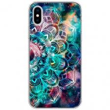 Силиконовый чехол на Apple iPhone X (10) / Айфон Икс (Десять) "Мандала космос"