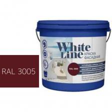 Фасадная колерованная краска White Line Ral 3005 (ведро 2,7 л/3,4 кг) 4690417099191 предназначена для высококачественной окраски фасадов зданий и сооружений по кирпичным, бетонным, оштукатуренным, гипсокартонным, асбестоцементным и другим пористым поверхностям. Также рекомендуется для внутренних работ, в том числе помещений с повышенной влажностью воздуха и высокой эксплуатационной нагрузкой. Образует высококачественное паропроницаемое покрытие с благородной матовой поверхностью высокой степени белизны, стойкое к мокрому истиранию. Перед применением краску необходимо тщательно перемешать, так как темные пигменты опускаются на дно, а светлые всплывают вверх, из-за чего может показаться, что краска не того цвета.