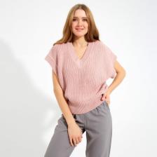 Жилет женский MINAKU, цвет пудровый, размер 44