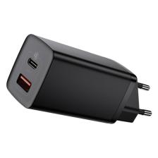 Зарядное устройство Baseus GaN2 Lite Quick Charger C+U 65W EU черный