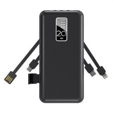 Внешний аккумулятор 4 in 1 20000mAh Black (30-2039)
